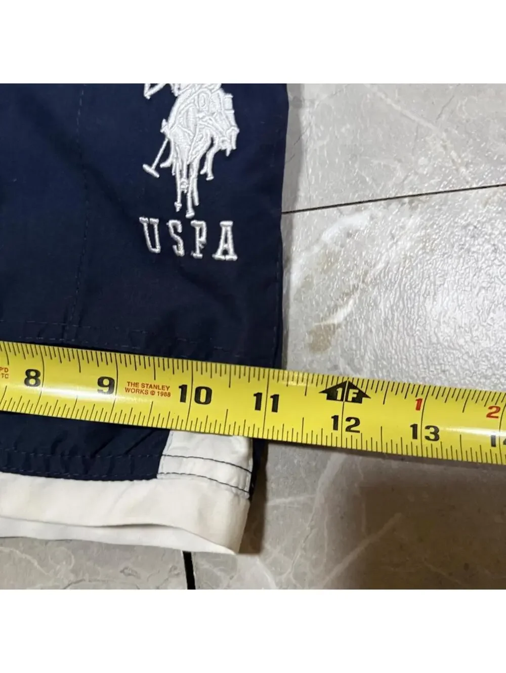 U.S. Polo Assn. Navy Cargo Swim Shorts Size Medium